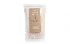 Conscious Food Brown Rice Flour Chawal Atta Natural+Chakki-Ground  Pack  500 grams